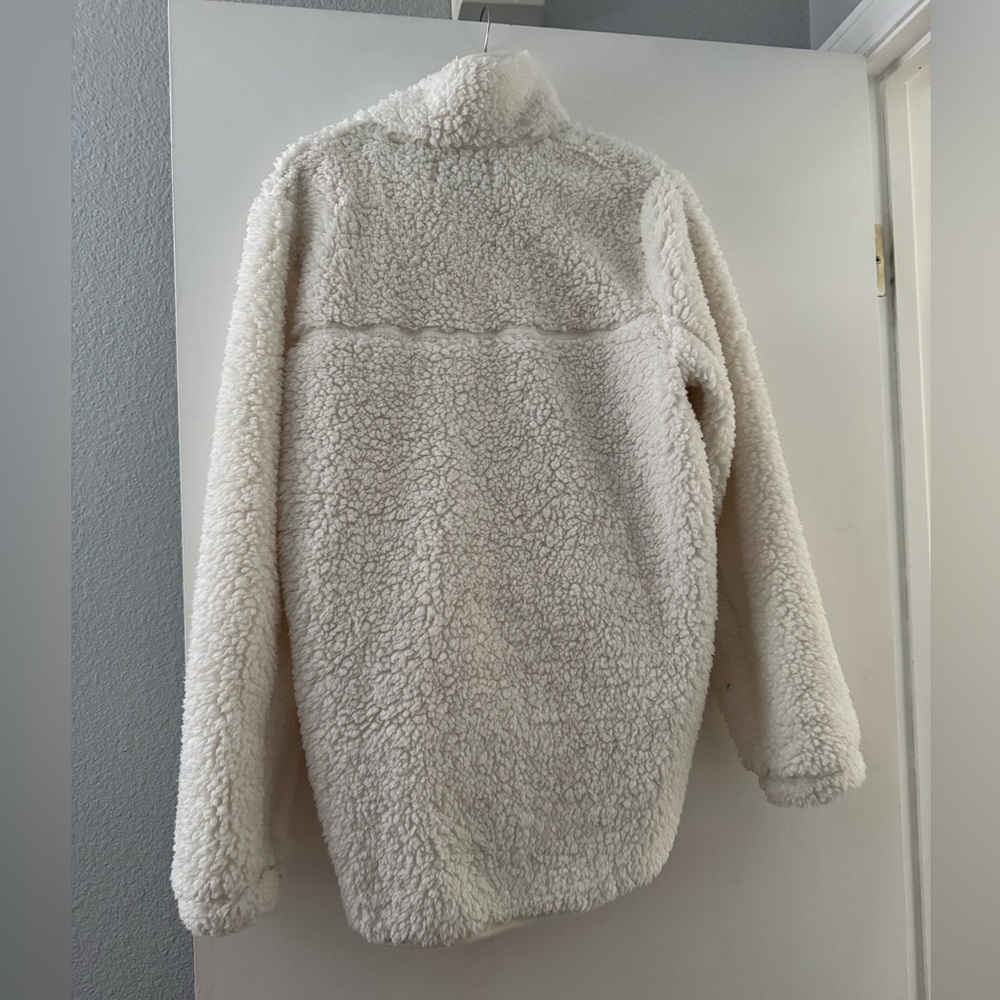 Abercrombie & Fitch Sherpa Half Zip Pullover - Picture 2 of 8